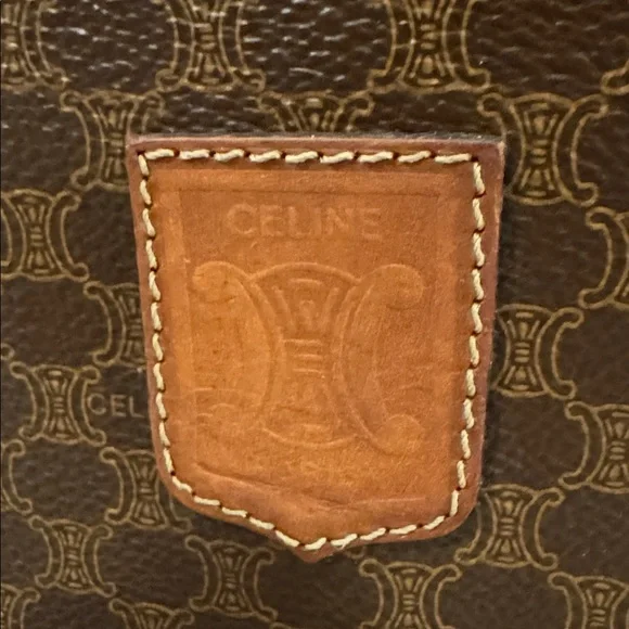 Celine Brown Monogram Crossbody Bag